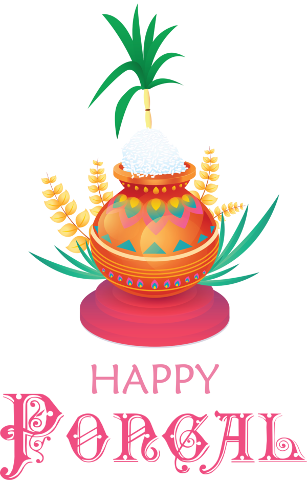 Transparent Pongal Flower Thanksgiving Line for Thai Pongal for Pongal