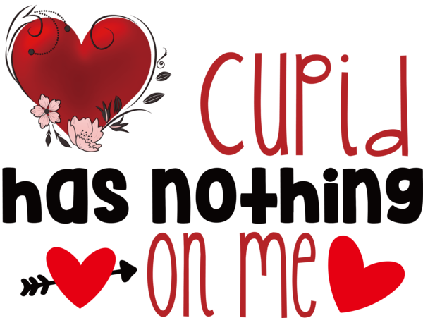 Transparent Valentine's Day Logo Valentine's Day Line for Cupid for Valentines Day