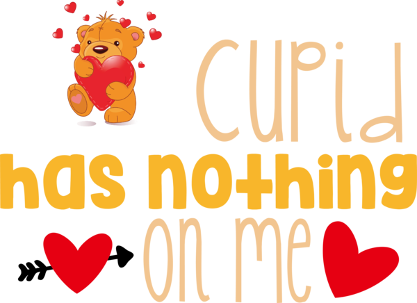 Transparent Valentine's Day Teddy bear Valentine's Day Line for Cupid for Valentines Day