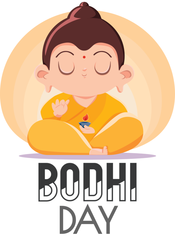 Transparent Bodhi Day Meter Face Logo for Bodhi for Bodhi Day