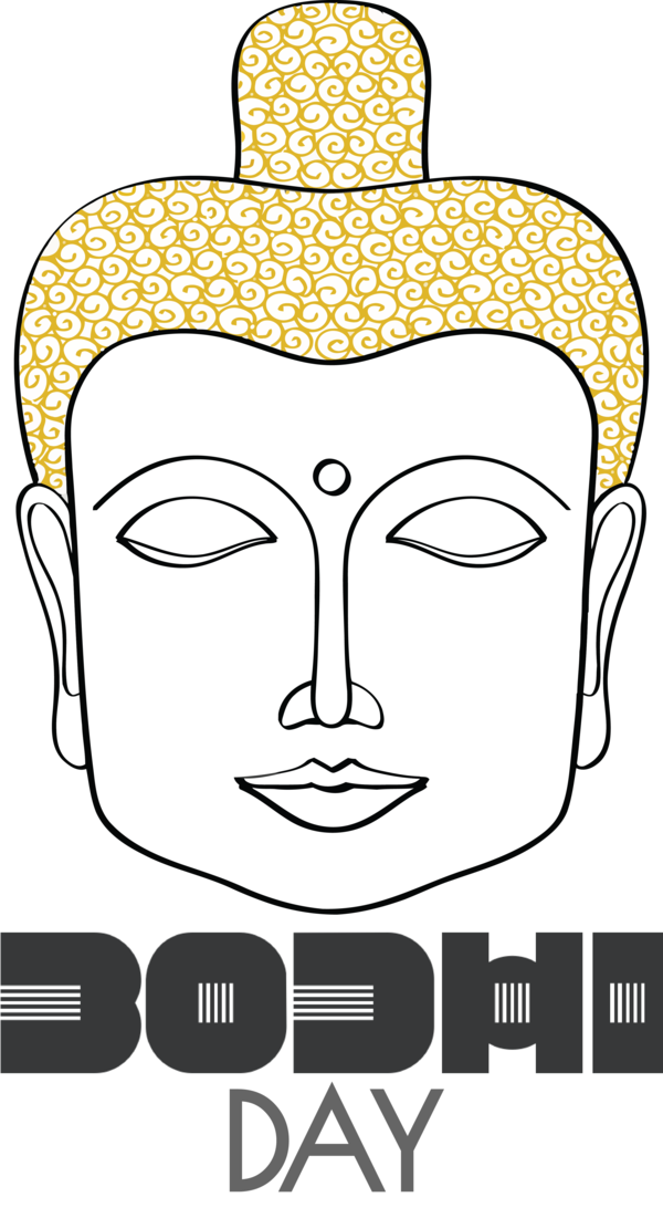 Transparent Bodhi Day Line art Meter Design for Bodhi for Bodhi Day