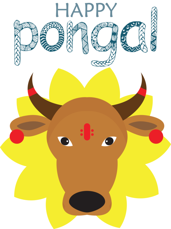 Transparent Pongal Design Snout Dog for Thai Pongal for Pongal