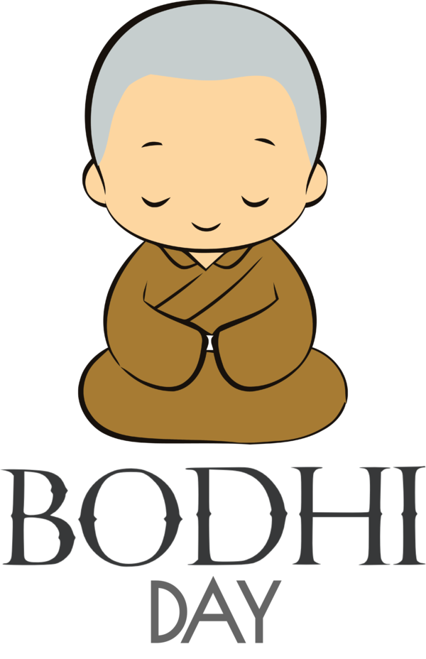 Transparent Bodhi Day Cartoon Logo Meter for Bodhi for Bodhi Day
