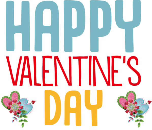 Transparent Valentine's Day Logo Floral design Design for Valentines for Valentines Day