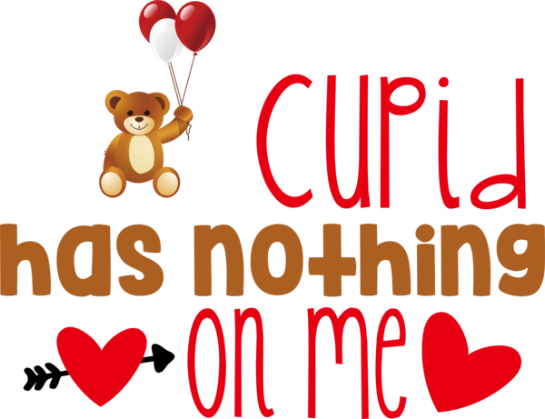 Transparent Valentine's Day Cartoon Teddy bear Balloon for Cupid for Valentines Day