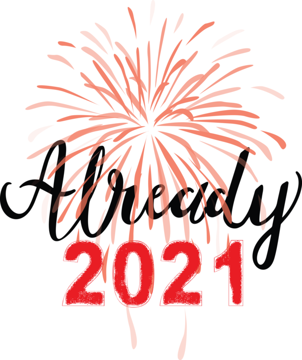 Transparent New Year Logo Design Festival for Happy New Year 2021 for New Year