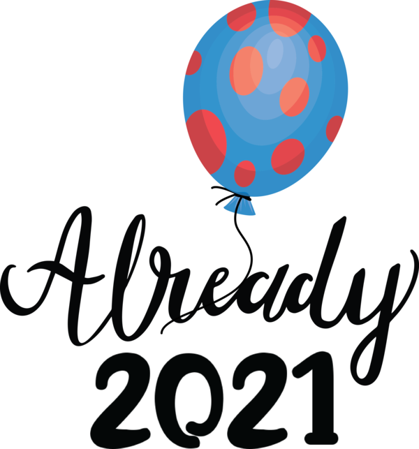 Transparent New Year Daytona Beach Logo Balloon for Happy New Year 2021 for New Year