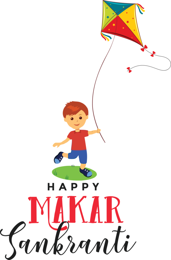 Transparent Makar Sankranti Cartoon Line Recreation for Happy Makar Sankranti for Makar Sankranti
