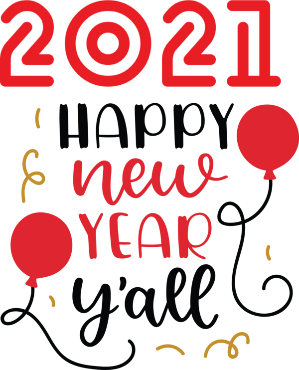 Transparent New Year Design Line Meter for Happy New Year 2021 for New Year