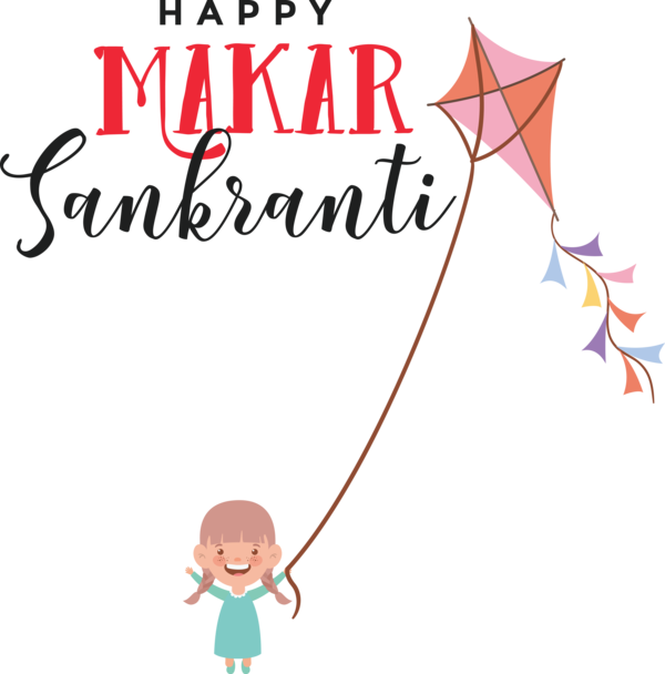 Transparent Makar Sankranti Cartoon Line Meter for Happy Makar Sankranti for Makar Sankranti