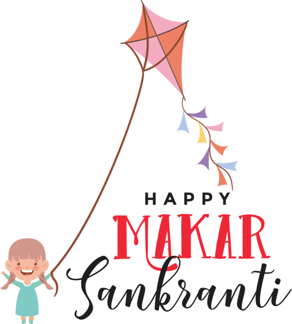 Transparent Makar Sankranti Party hat Cartoon Design for Happy Makar Sankranti for Makar Sankranti