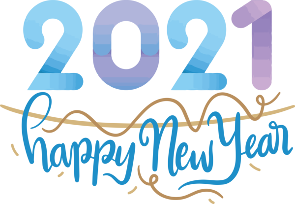 Transparent New Year Cartoon Logo Drawing for Happy New Year 2021 for New Year