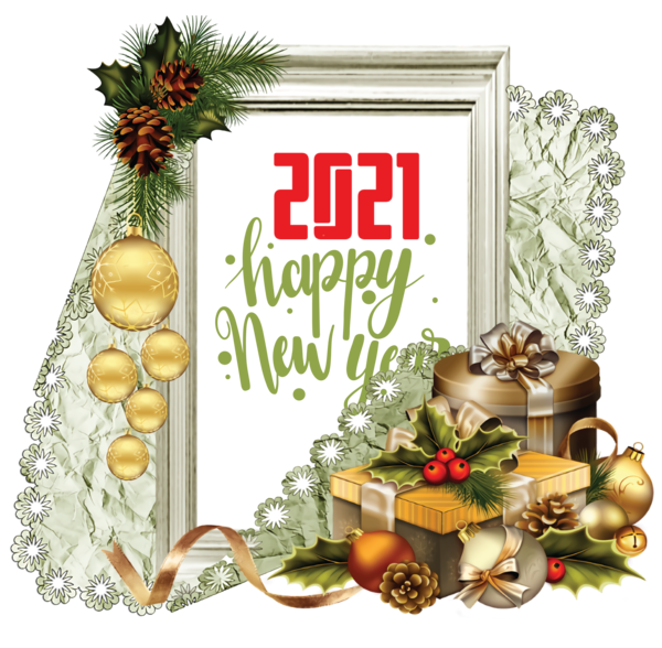 Transparent New Year Santa Claus Christmas Day Christmas decoration for Happy New Year 2021 for New Year