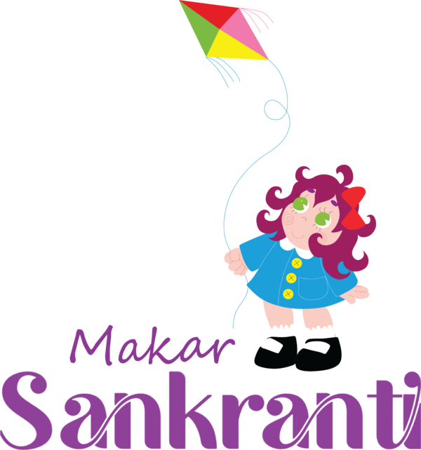 Transparent Makar Sankranti Cartoon Logo Drawing for Happy Makar Sankranti for Makar Sankranti