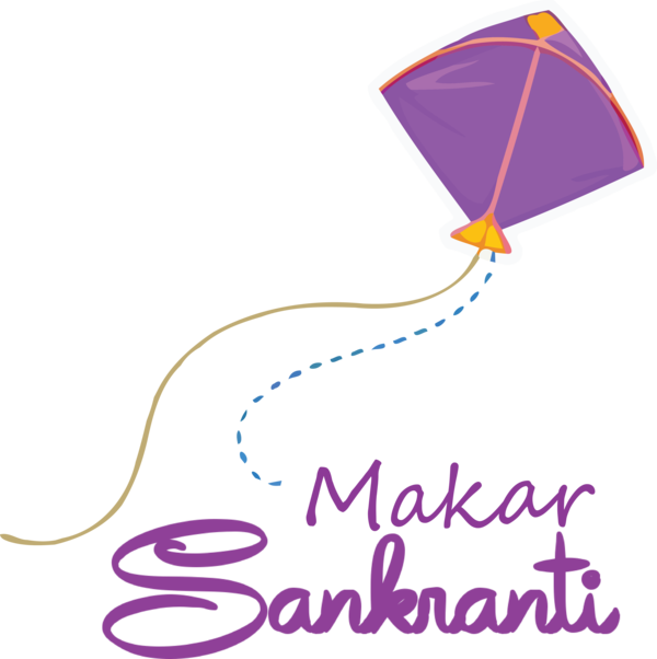 Transparent Makar Sankranti Big Brother Line Meter for Happy Makar Sankranti for Makar Sankranti