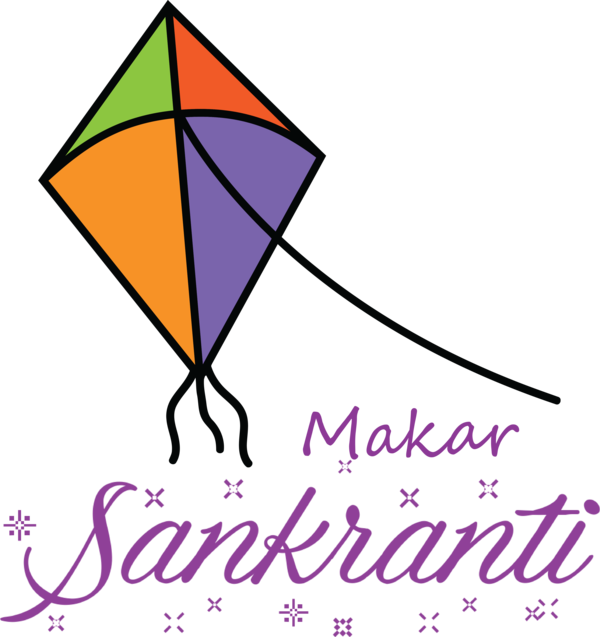 Transparent Makar Sankranti Line Meter Paper for Happy Makar Sankranti for Makar Sankranti