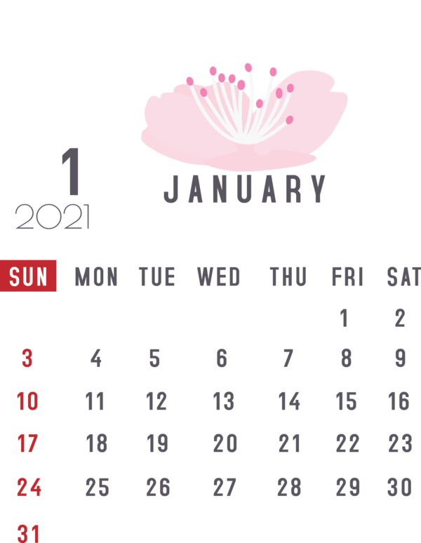 Transparent New Year Nexus S Logo Font for Printable 2021 Calendar for New Year