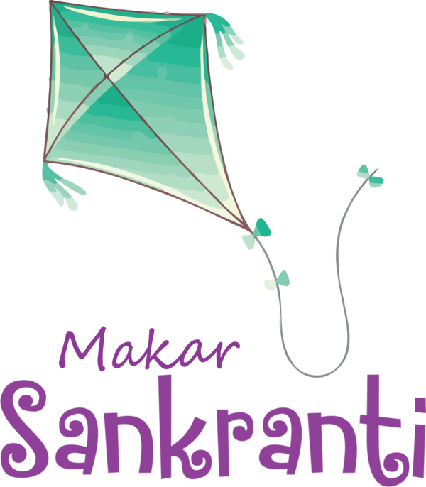 Transparent Makar Sankranti Leaf Green Line for Happy Makar Sankranti for Makar Sankranti
