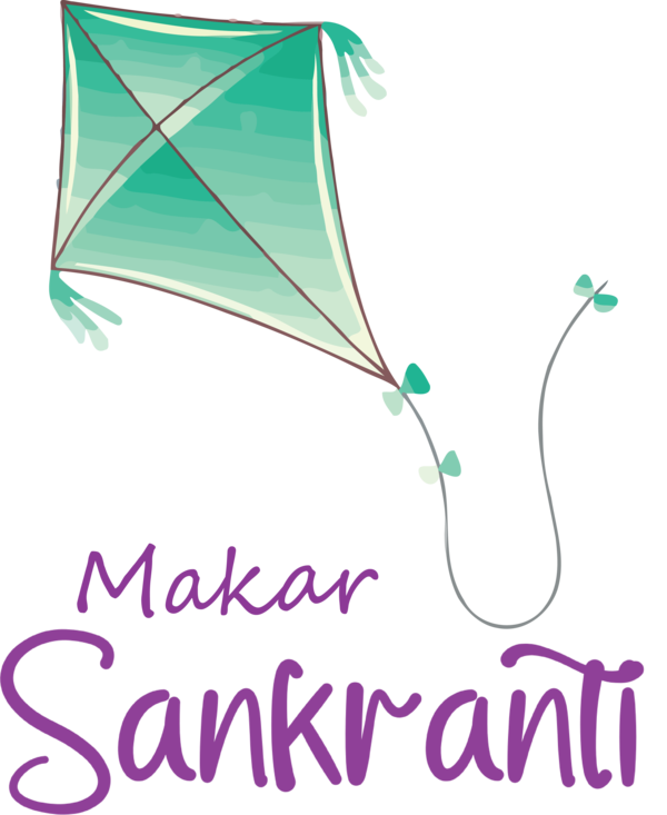 Transparent Makar Sankranti Teal Text Design for Happy Makar Sankranti for Makar Sankranti