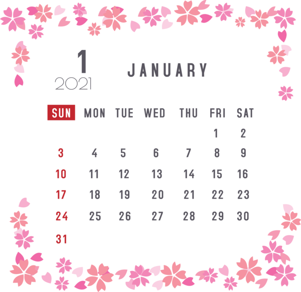 Transparent New Year Calendar System 2021 Cartoon for Printable 2021 Calendar for New Year