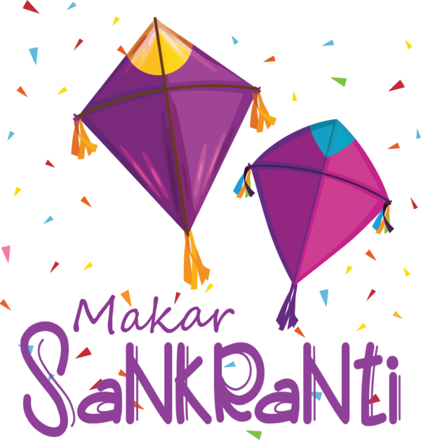 Transparent Makar Sankranti Line Meter for Happy Makar Sankranti for Makar Sankranti