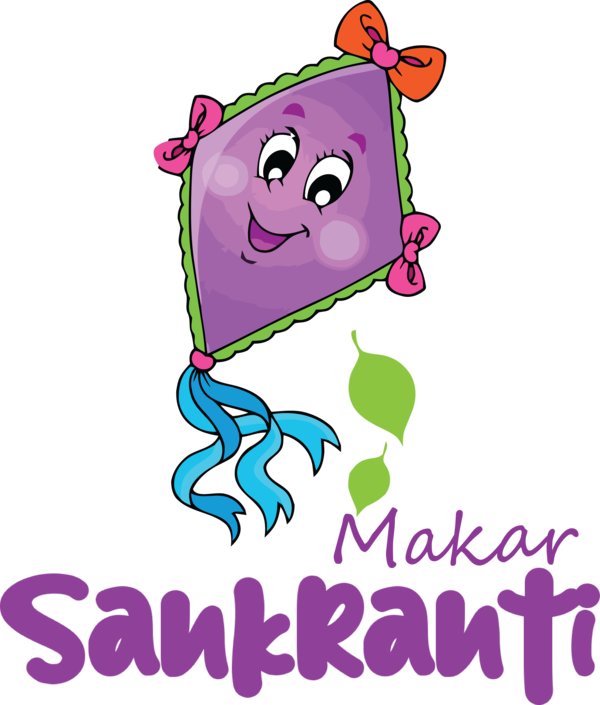 Transparent Makar Sankranti Cartoon Character Line for Happy Makar Sankranti for Makar Sankranti