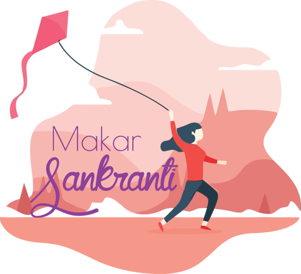 Transparent Makar Sankranti Cartoon Drawing Festival for Happy Makar Sankranti for Makar Sankranti