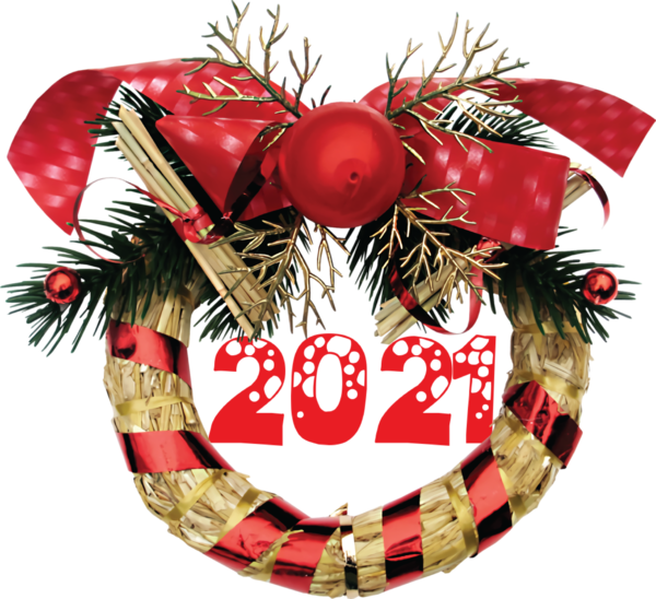 Transparent New Year Christmas ornament Christmas Day Christmas decoration for Happy New Year 2021 for New Year
