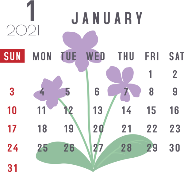 Transparent New Year Calendar System Month Line art for Printable 2021 Calendar for New Year