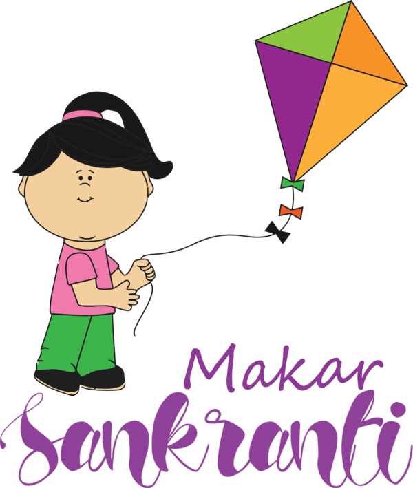 Transparent Makar Sankranti Cartoon Line Meter for Happy Makar Sankranti for Makar Sankranti