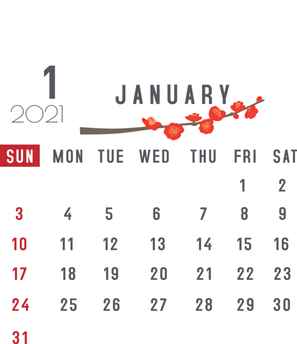 Transparent New Year Logo Font Icon for Printable 2021 Calendar for New Year