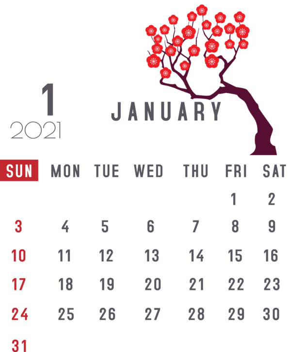 Transparent New Year Calendar System Month Calendar year for Printable 2021 Calendar for New Year