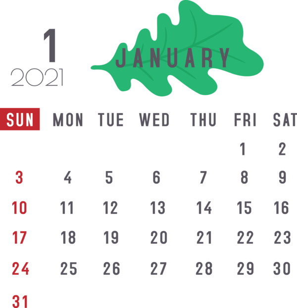 Transparent New Year Calendar System Font Line for Printable 2021 Calendar for New Year