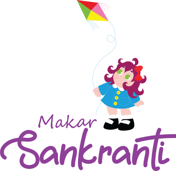 Transparent Makar Sankranti Character Line Spain for Happy Makar Sankranti for Makar Sankranti
