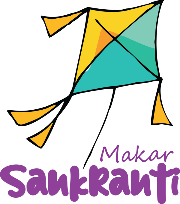 Transparent Makar Sankranti Cartoon Design Leaf for Happy Makar Sankranti for Makar Sankranti