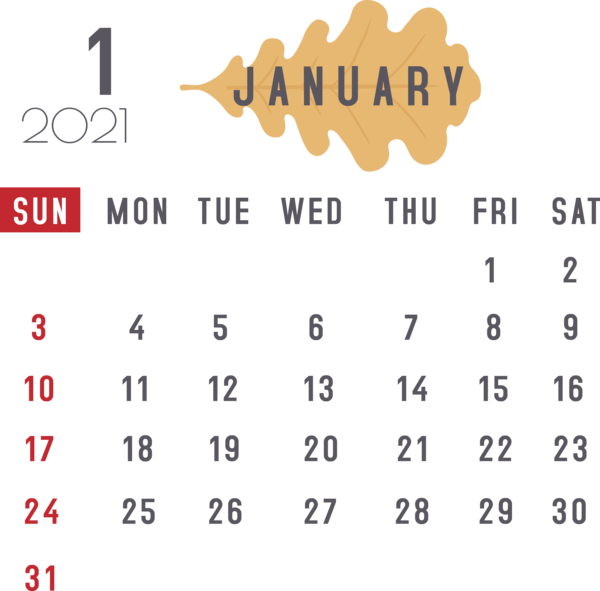 Transparent New Year Calendar System Line Number for Printable 2021 Calendar for New Year