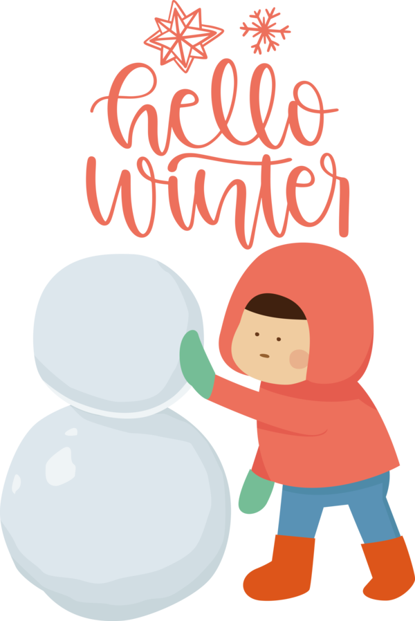 Transparent christmas Logo Cartoon Conversation for Hello Winter for Christmas