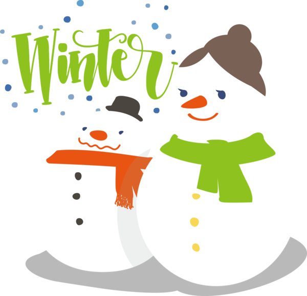 Transparent christmas Snowman Drawing Cartoon for Hello Winter for Christmas