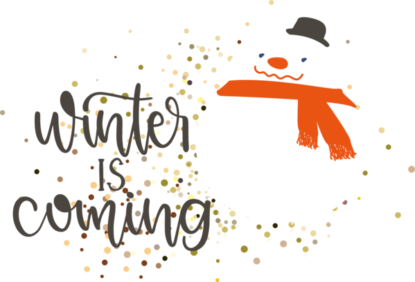 Transparent christmas Logo Cartoon Design for Hello Winter for Christmas