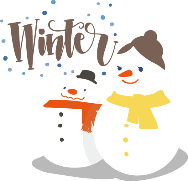 Transparent christmas Drawing Snowman Cartoon for Hello Winter for Christmas