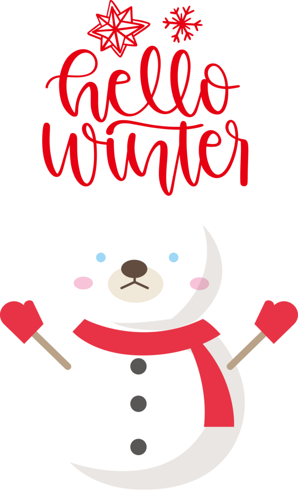 Transparent christmas Cartoon Line Meter for Hello Winter for Christmas