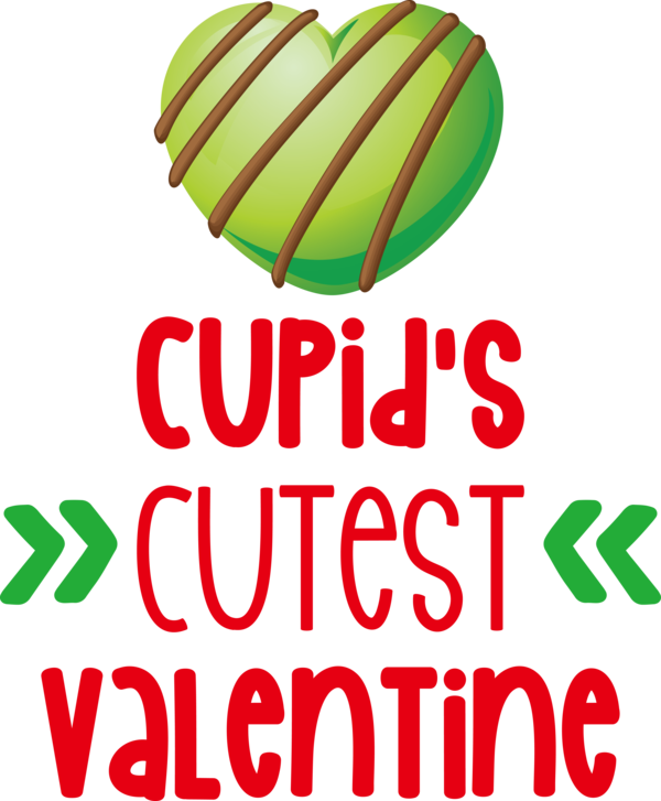 Transparent Valentine's Day Leaf Green Line for Cupid for Valentines Day