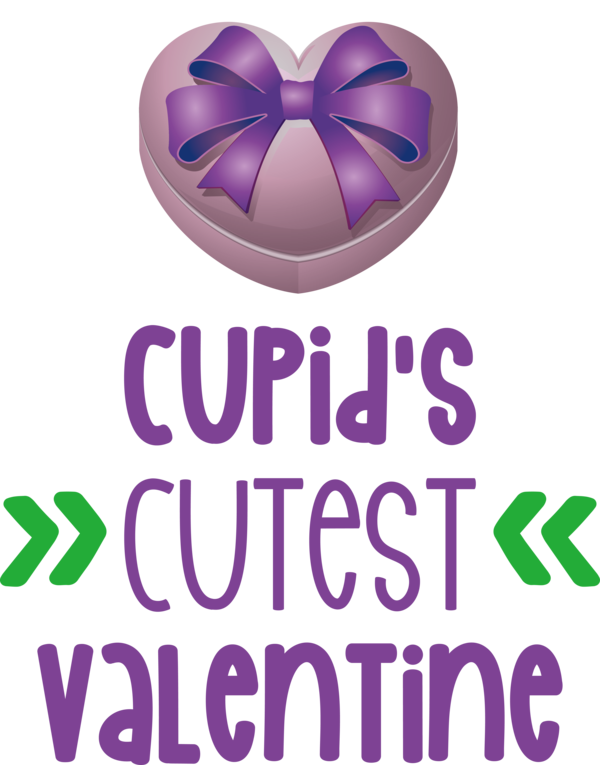 Transparent Valentine's Day Logo Lilac M Line for Cupid for Valentines Day