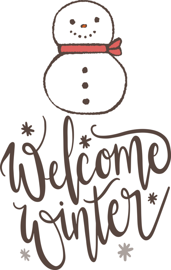 Transparent Christmas Logo Smile Drawing for Hello Winter for Christmas