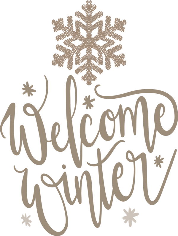 Transparent Christmas Language Logo for Hello Winter for Christmas