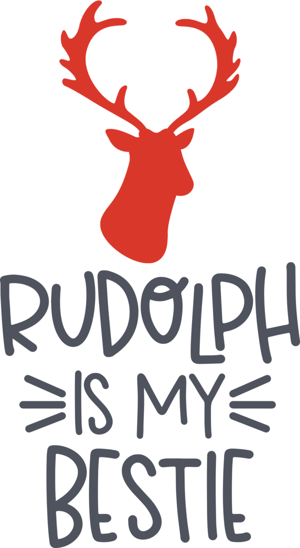 Transparent Christmas Reindeer Deer Logo for Merry Christmas for Christmas