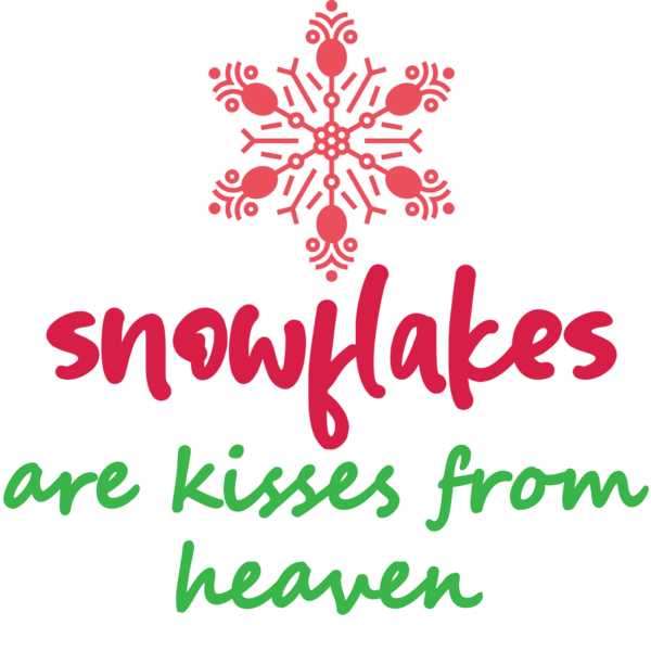 Transparent christmas Flower Logo Petal for Snowflake for Christmas