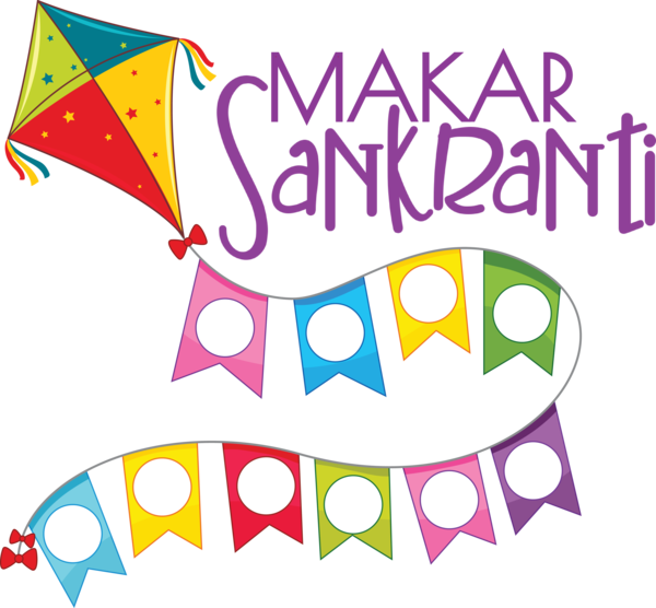Transparent Makar Sankranti Kite Design Doodle for Happy Makar Sankranti for Makar Sankranti