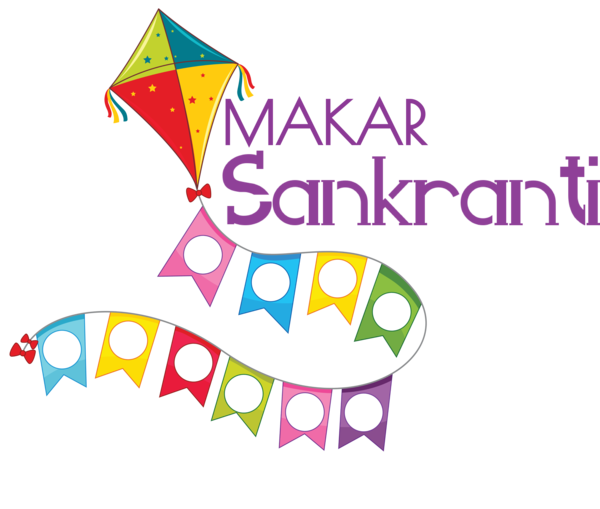 Transparent Makar Sankranti Line Meter Design for Happy Makar Sankranti for Makar Sankranti