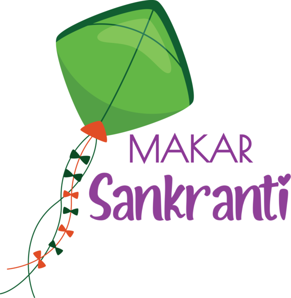 Transparent Makar Sankranti Logo Green Design for Happy Makar Sankranti for Makar Sankranti